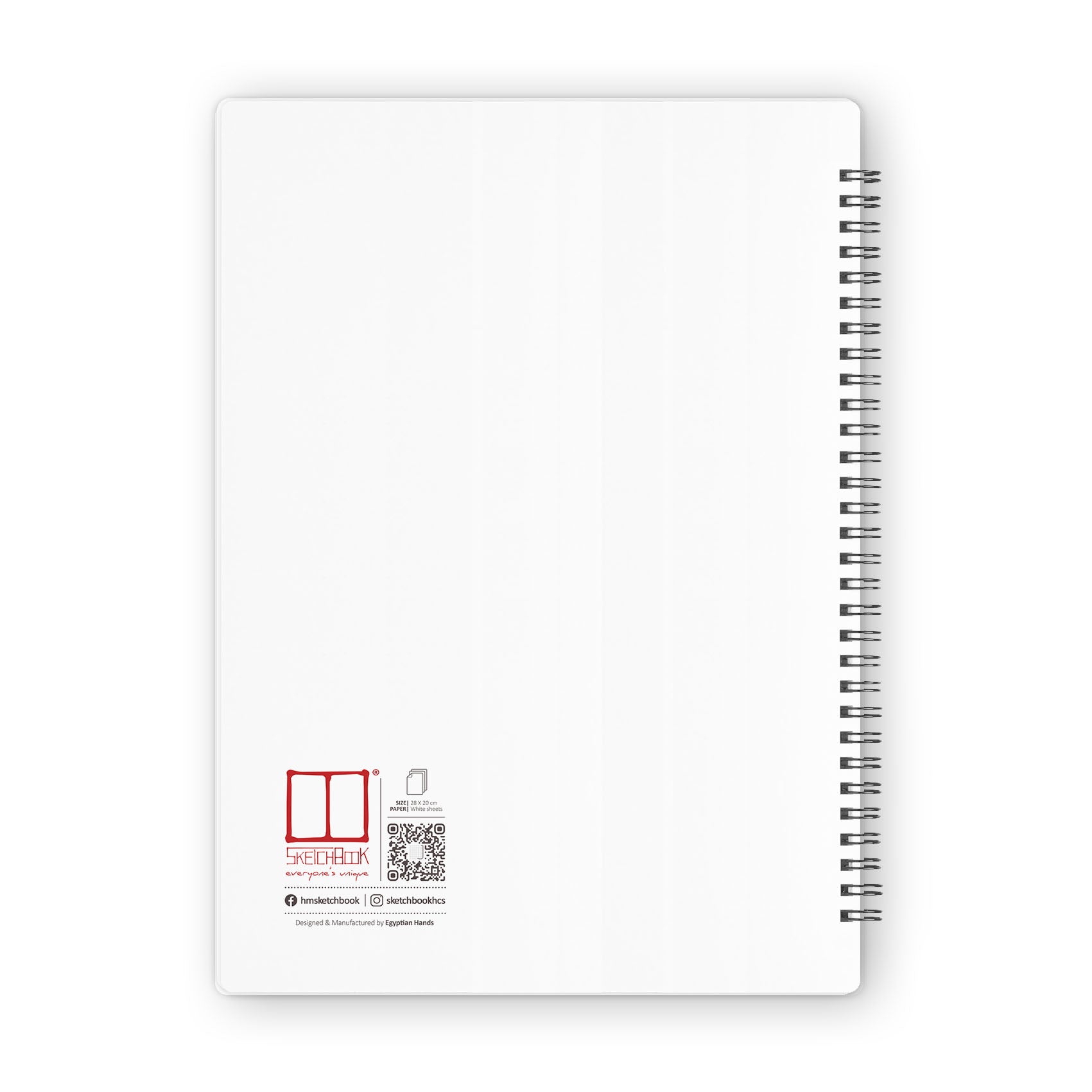 Sketchbook | 28 X 20 cm - (Plain) - White Paper - from SketchBook Stationery