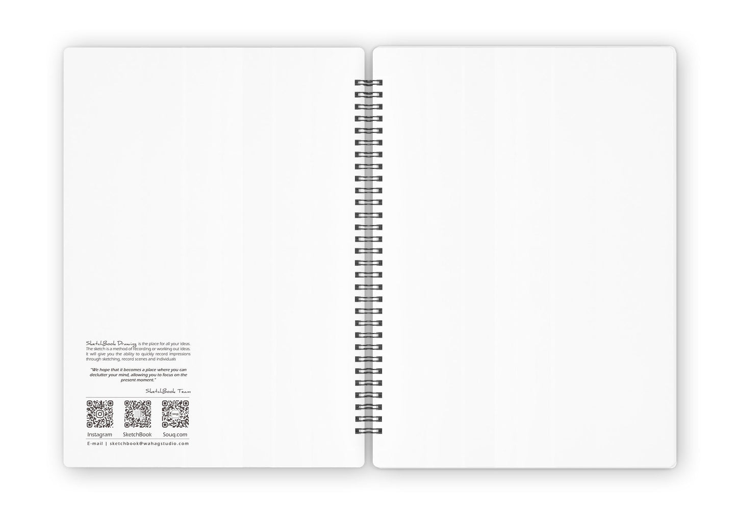 Sketchbook | 28 X 20 cm - (Plain) - White Paper - from SketchBook Stationery