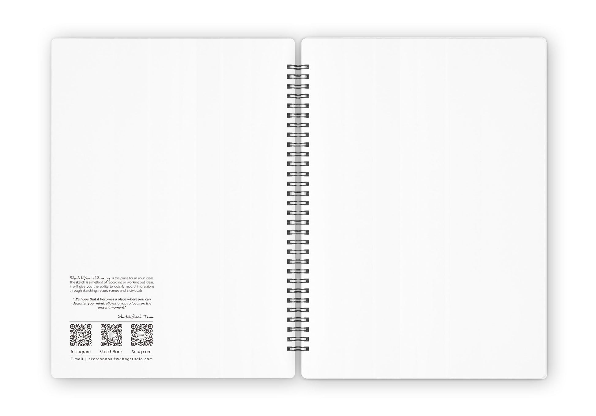 Sketchbook | 28 X 20 cm - (Plain) - White Paper - from SketchBook Stationery