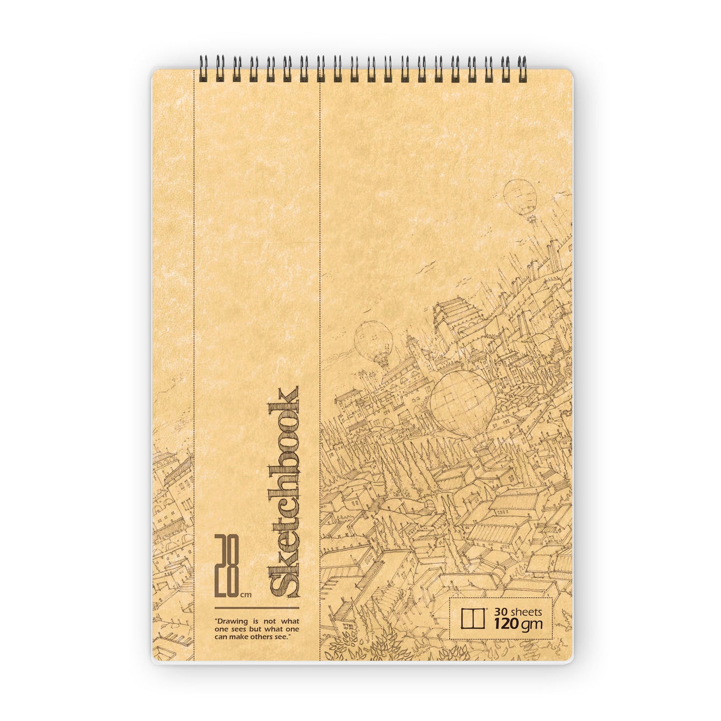Sketchbook | 28 X 20 cm - (Strip) - White Paper - from SketchBook Stationery