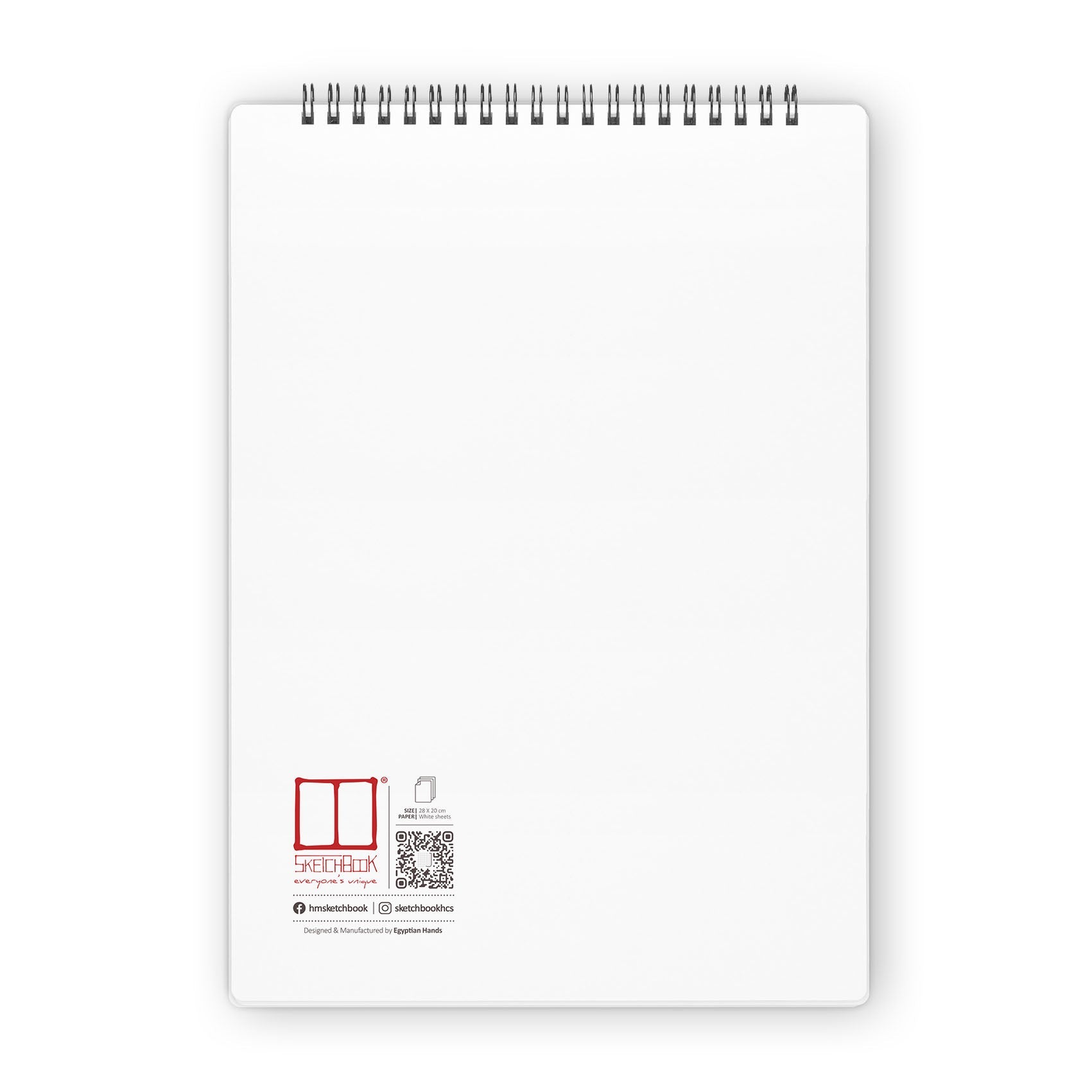 Sketchbook | 28 X 20 cm - (Plain) - White Paper - from SketchBook Stationery