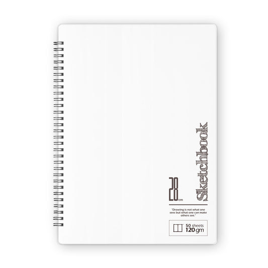 Sketchbook | 28 X 20 cm - (Plain) - White Paper - from SketchBook Stationery