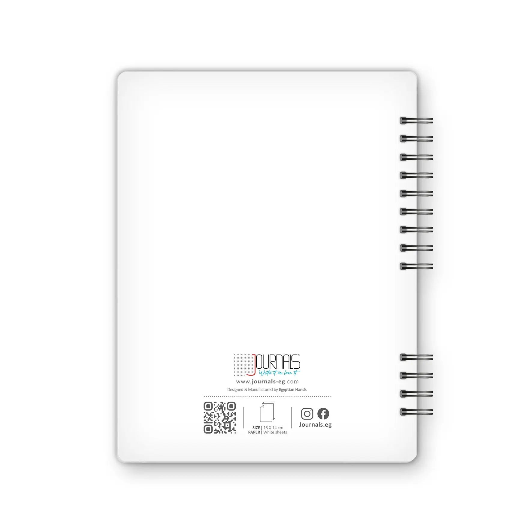 Sketchbook - 18X14 cm - 75 Sheets | White - from Journals