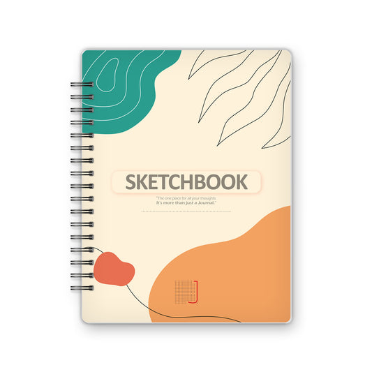 Sketchbook - 18X14 cm - 75 Sheets | Minimal Leaf 03 - from Journals