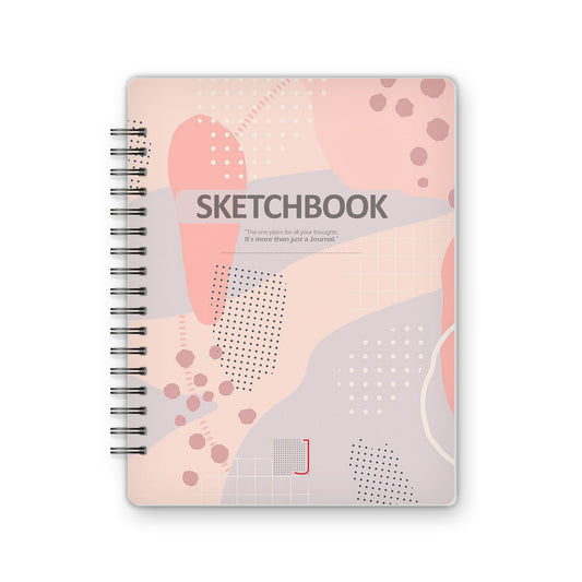 Sketchbook - 18X14 cm - 75 Sheets | Pink Leaf 03 - from Journals