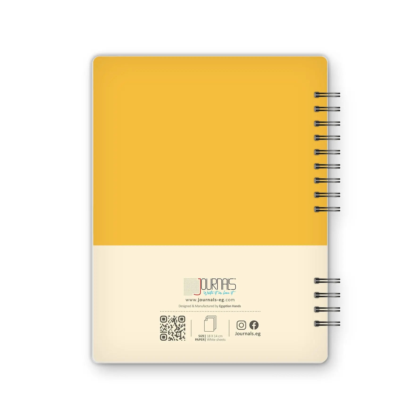 Sketchbook - 18X14 cm - 75 Sheets | Yellow - from Journals
