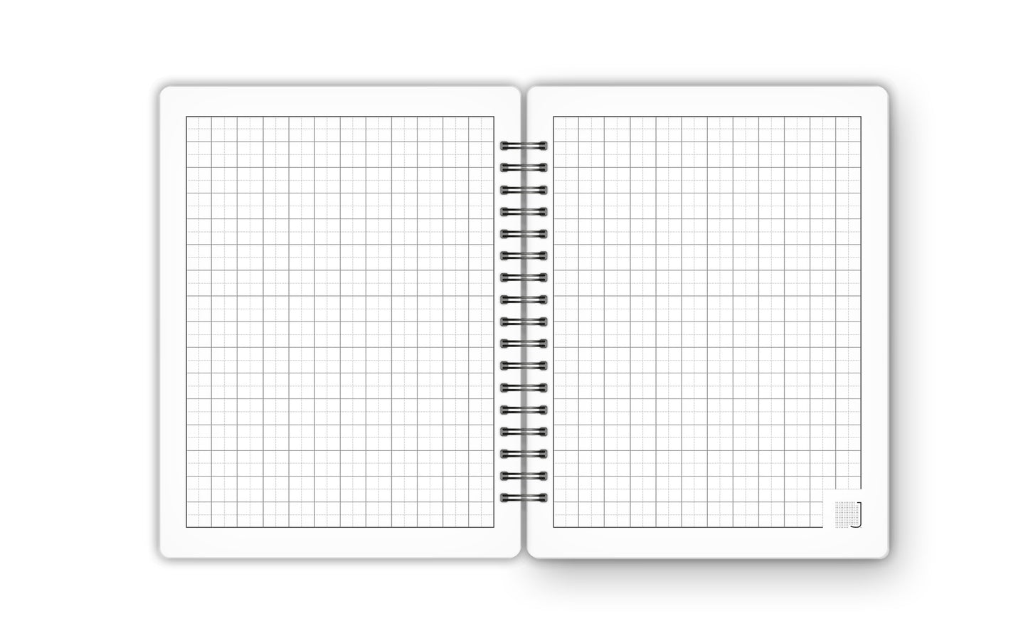 Square Grid - 18X14 cm - 75 Sheets | Pink Leaf 03 - from Journals
