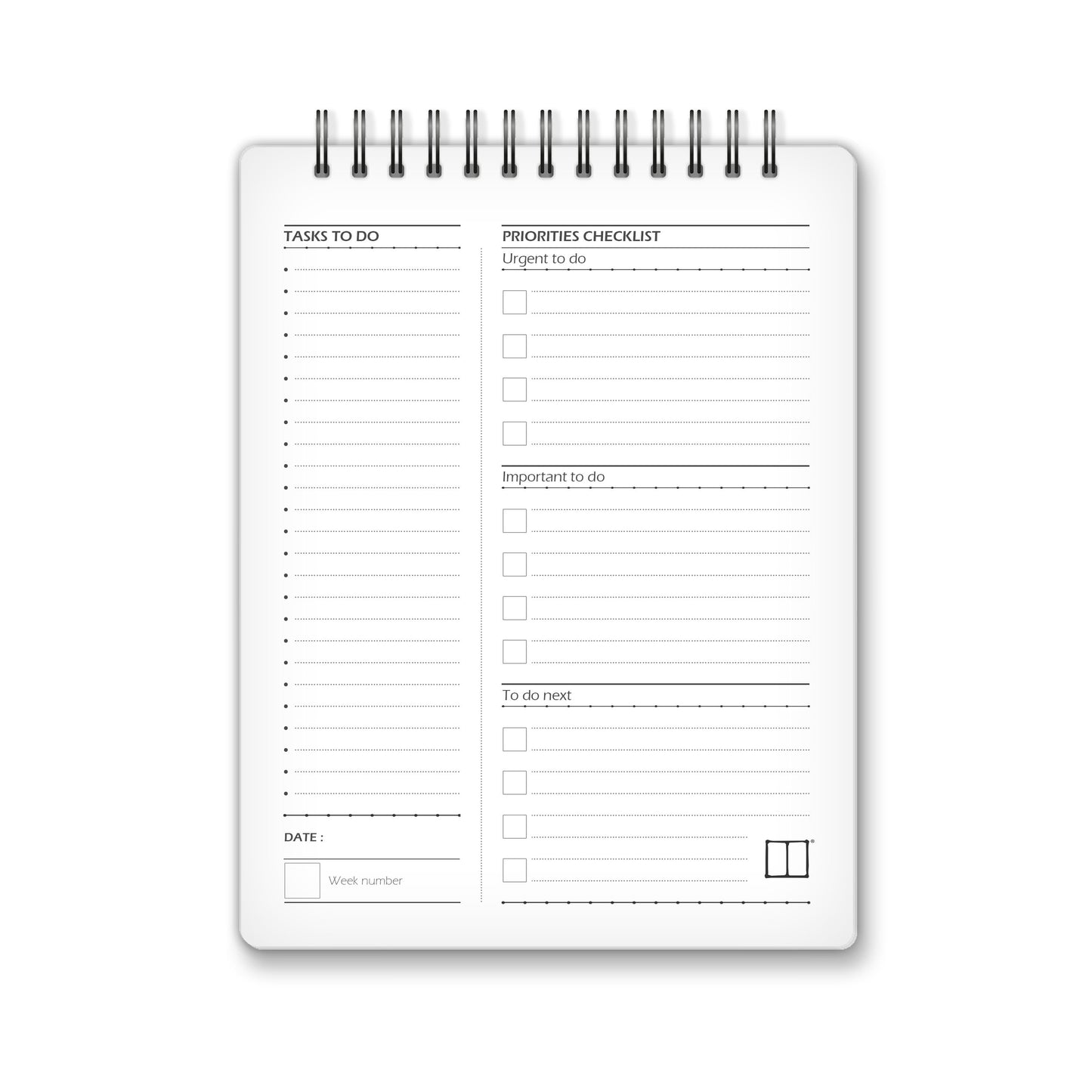 The To Do List | 18 X 14 cm - Abstract Colors 05 - from SketchBook Stationery