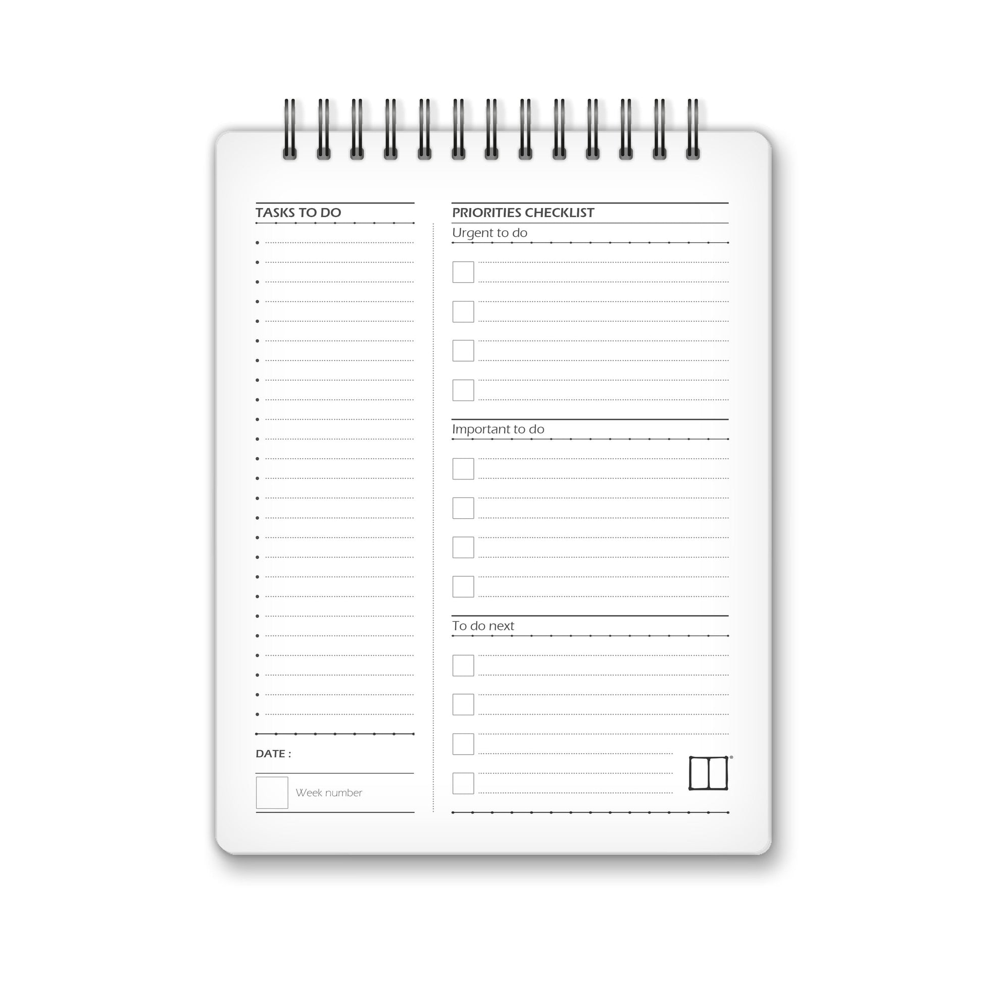 The To Do List | 18 X 14 cm - Abstract Colors 08 - from SketchBook Stationery