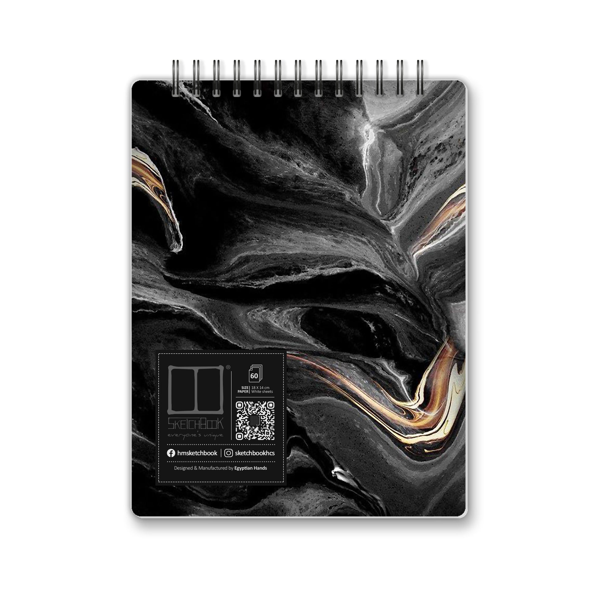 Daily To Do List Marble Black Back Cover