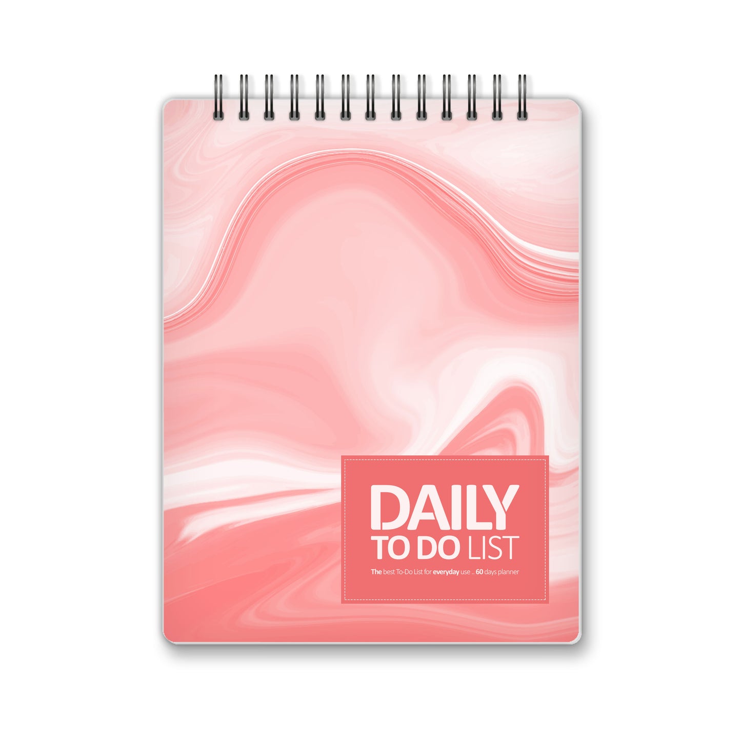 Daily To Do List Marble Pink Cover