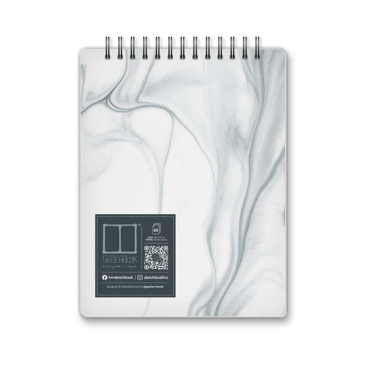 Daily To Do List Marble White Back Cover