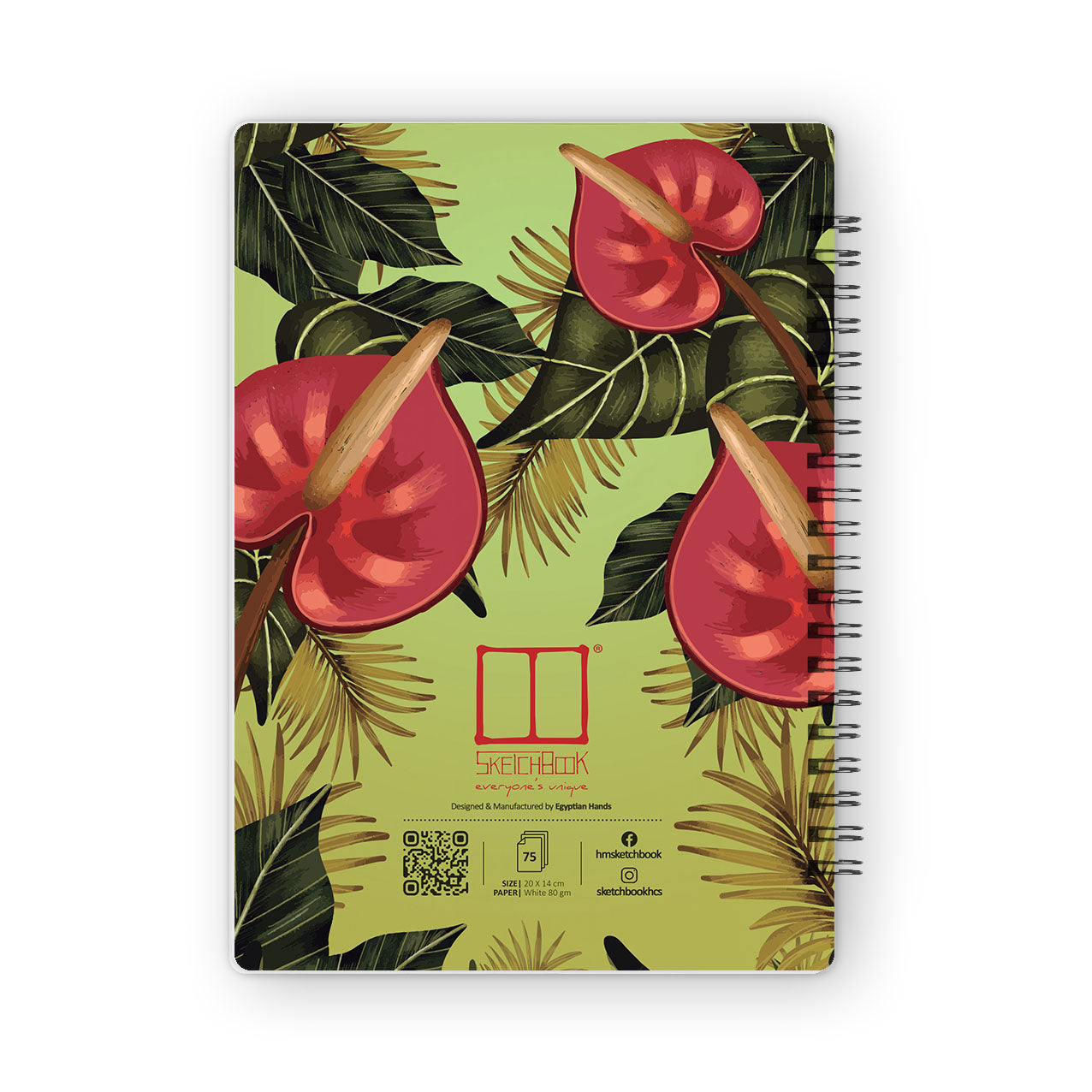 Notebooks | 20 X 14 cm - Tropical Collection - Green - from SketchBook Stationery