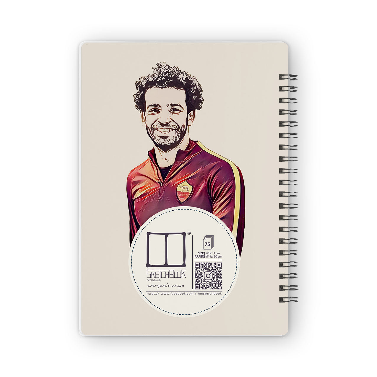 Notebooks | 20 X 14 cm - Mo Salah - 01 - from SketchBook Stationery