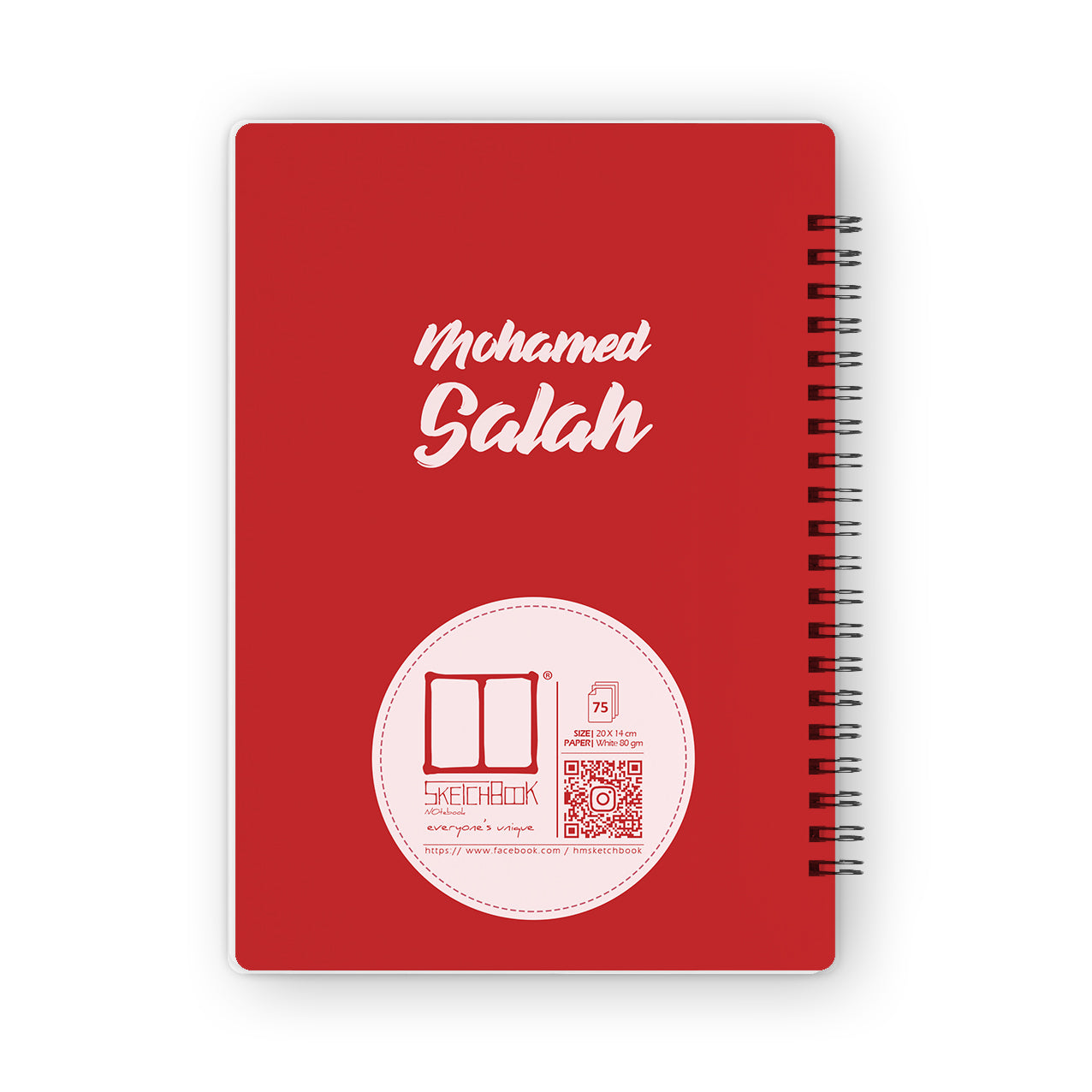 Notebooks | 20 X 14 cm - Mo Salah - 02 - from SketchBook Stationery