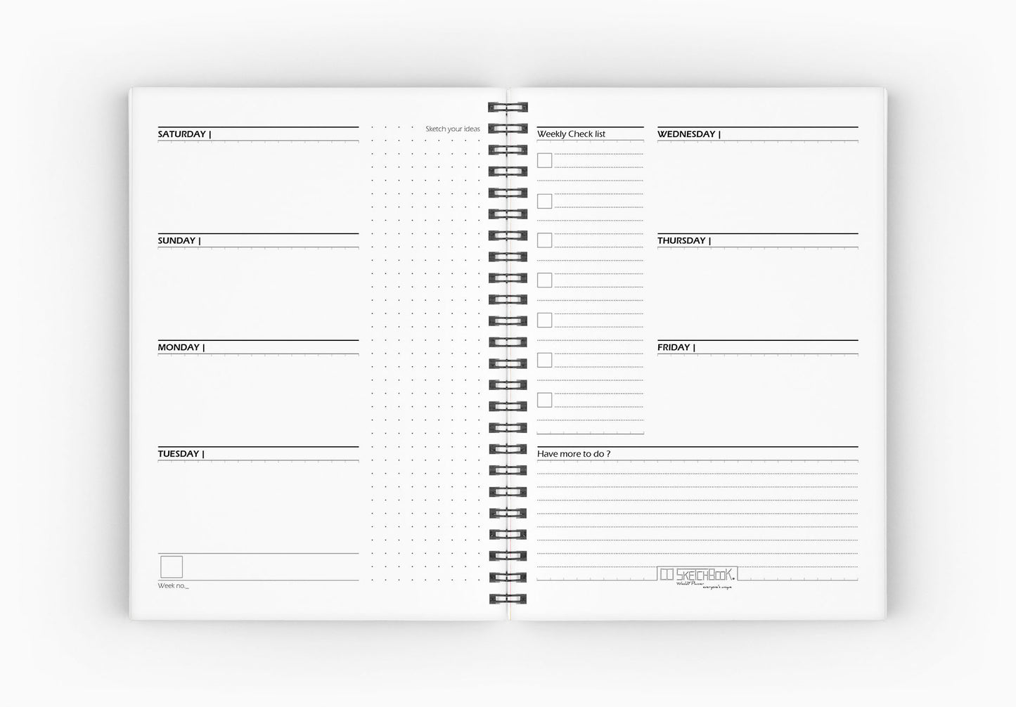 Weekly Planner Set | 20 X 14 cm - (Cities Edition) - New York - from SketchBook Stationery
