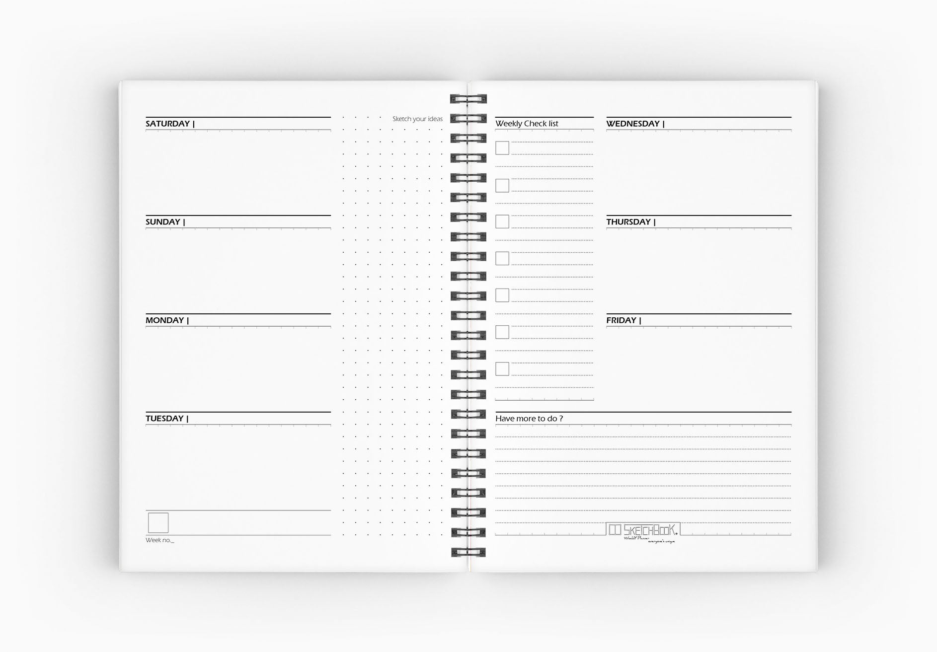 Weekly Planner Set | 20 X 14 cm - (Cities Edition) - New York - from SketchBook Stationery