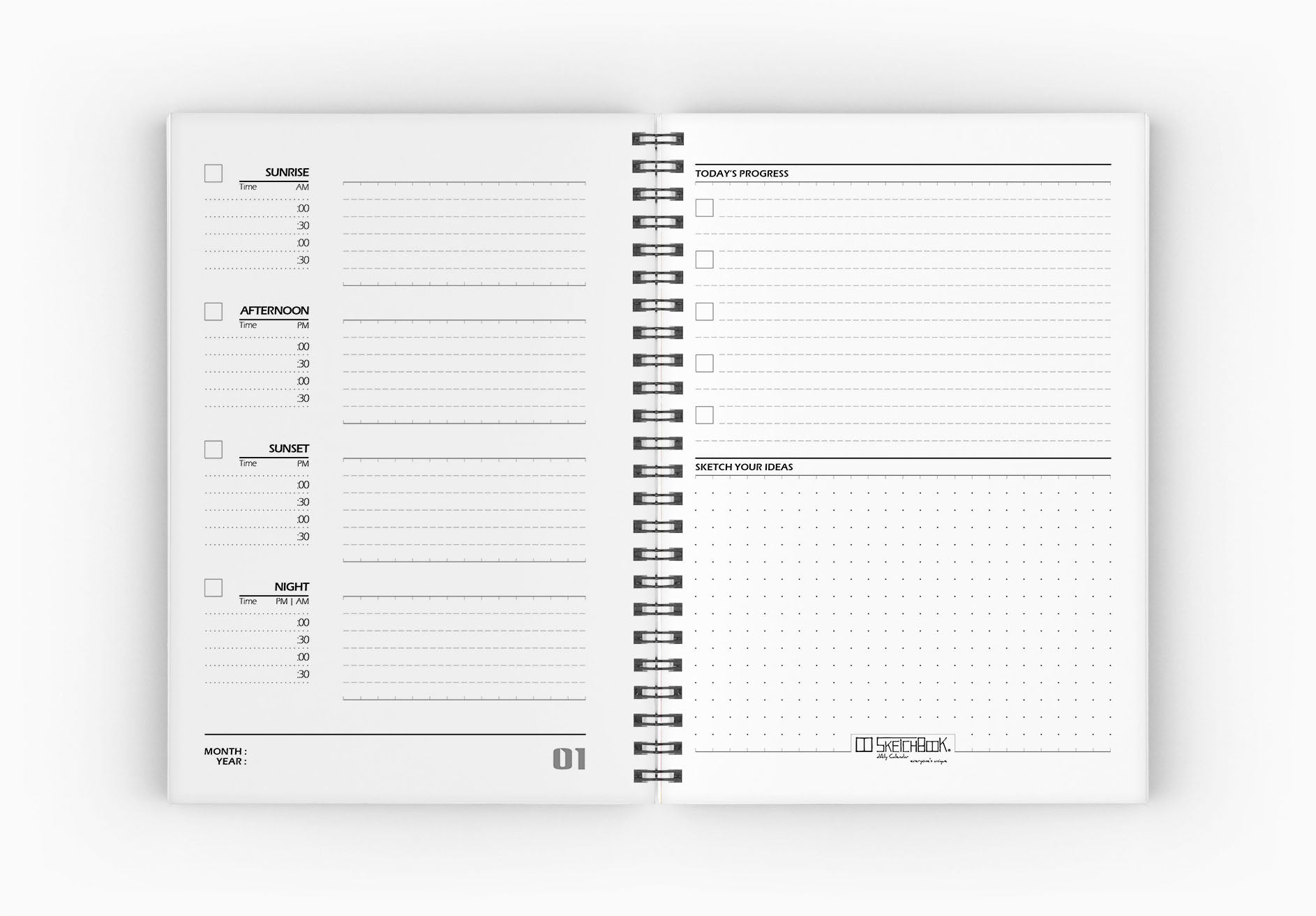 Daily Calendar | 20 X 14 cm (Ramadan Edition) - from SketchBook Stationery