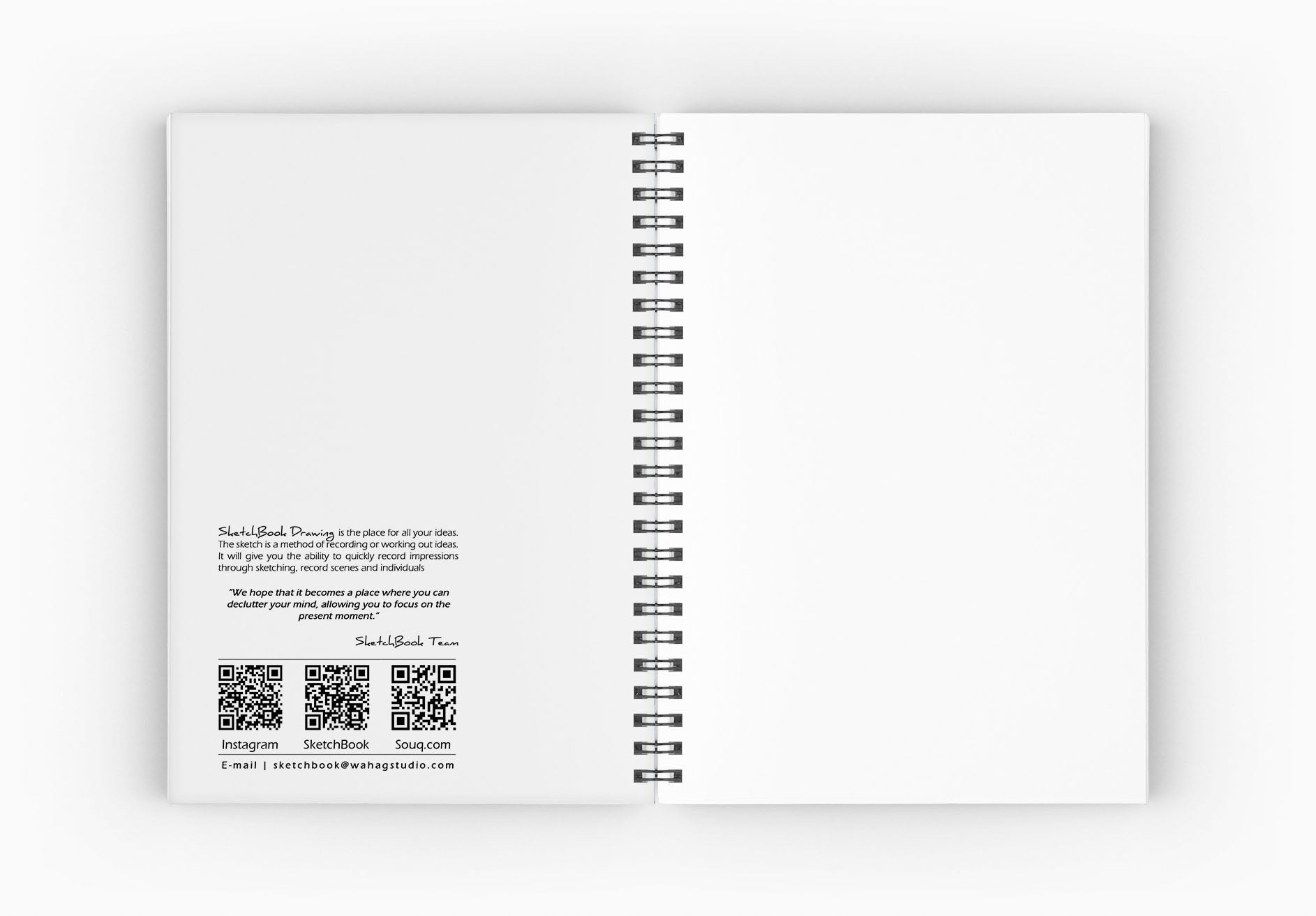 Sketchbook | 20 X 14 cm - (Half Cover) - Pink - from SketchBook Stationery