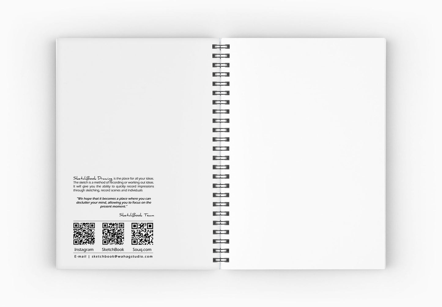 Sketchbook | 20 X 14 cm - (Half Cover) - Grey - from SketchBook Stationery