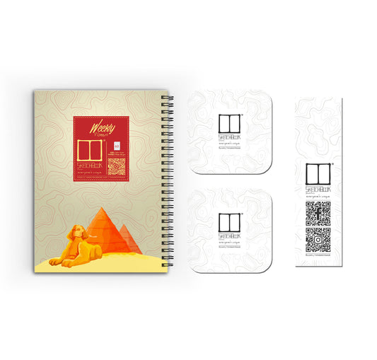 Weekly Planner Set | 20 X 14 cm - (Cities Edition) - Cairo - from SketchBook Stationery