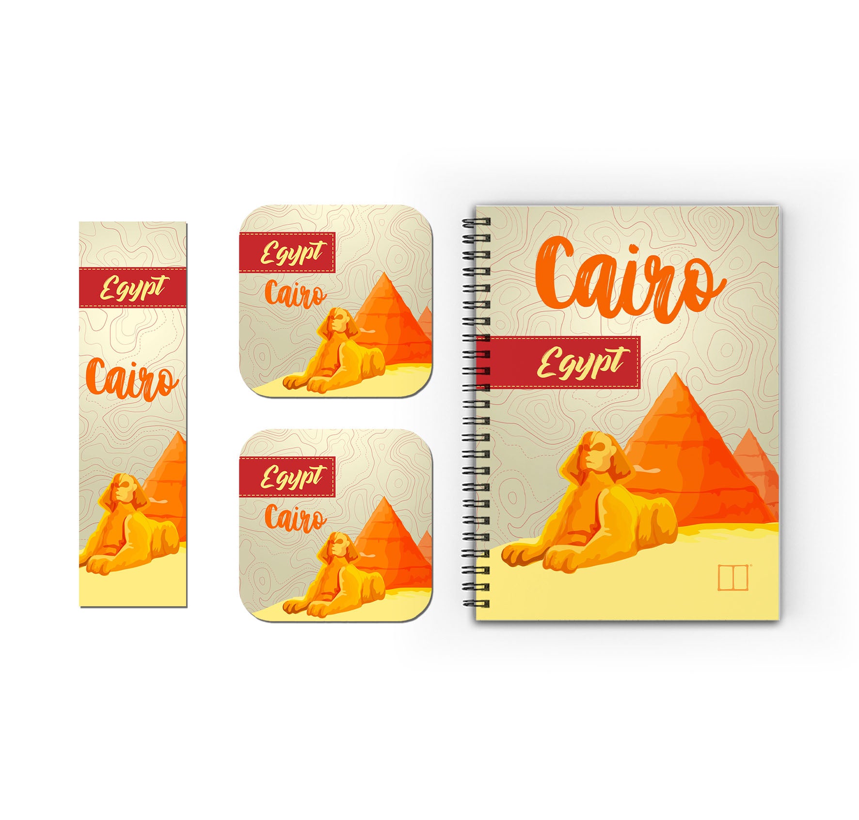Weekly Planner Set | 20 X 14 cm - (Cities Edition) - Cairo - from SketchBook Stationery