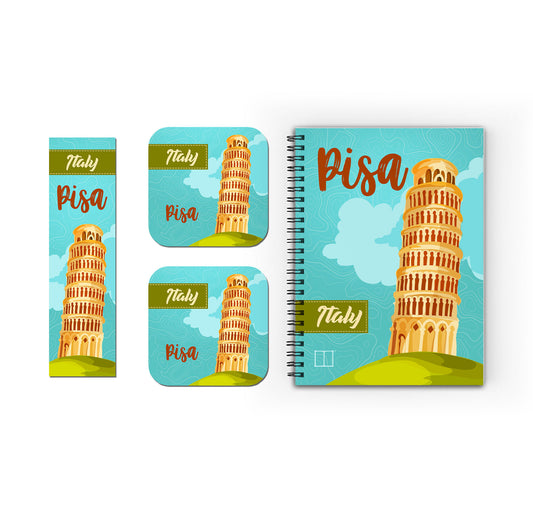 Weekly Planner Set | 20 X 14 cm - (Cities Edition) - Pisa - from SketchBook Stationery