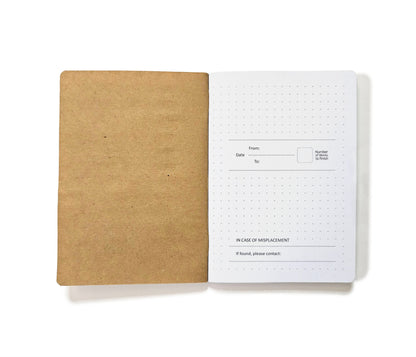 DB book | 14 x 10 cm - 52 Dotted Pages - (Black) Design Bases