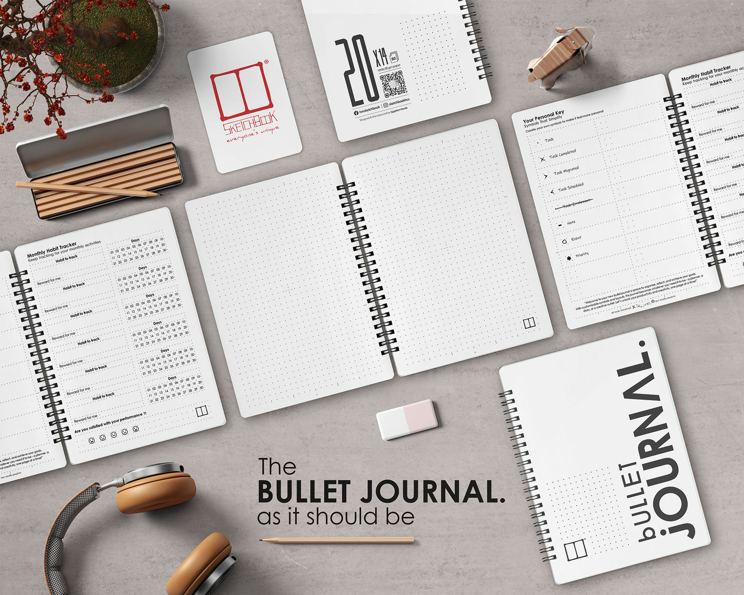 Bullet Journal Bundle - 6 Journal notebooks 10% discount