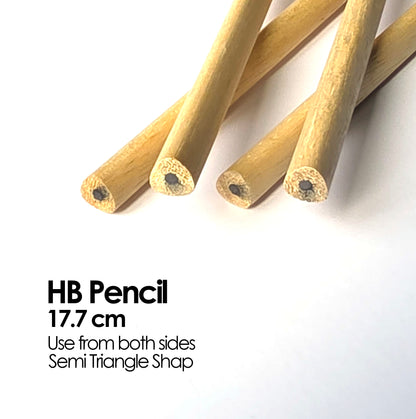 Pencil - Bamboo Wood - HB - 17.7 cm (1 Pencil)