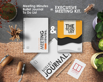 Meeting Minutes + Bullet Journal + To Do List = Executive Meeting Kit
