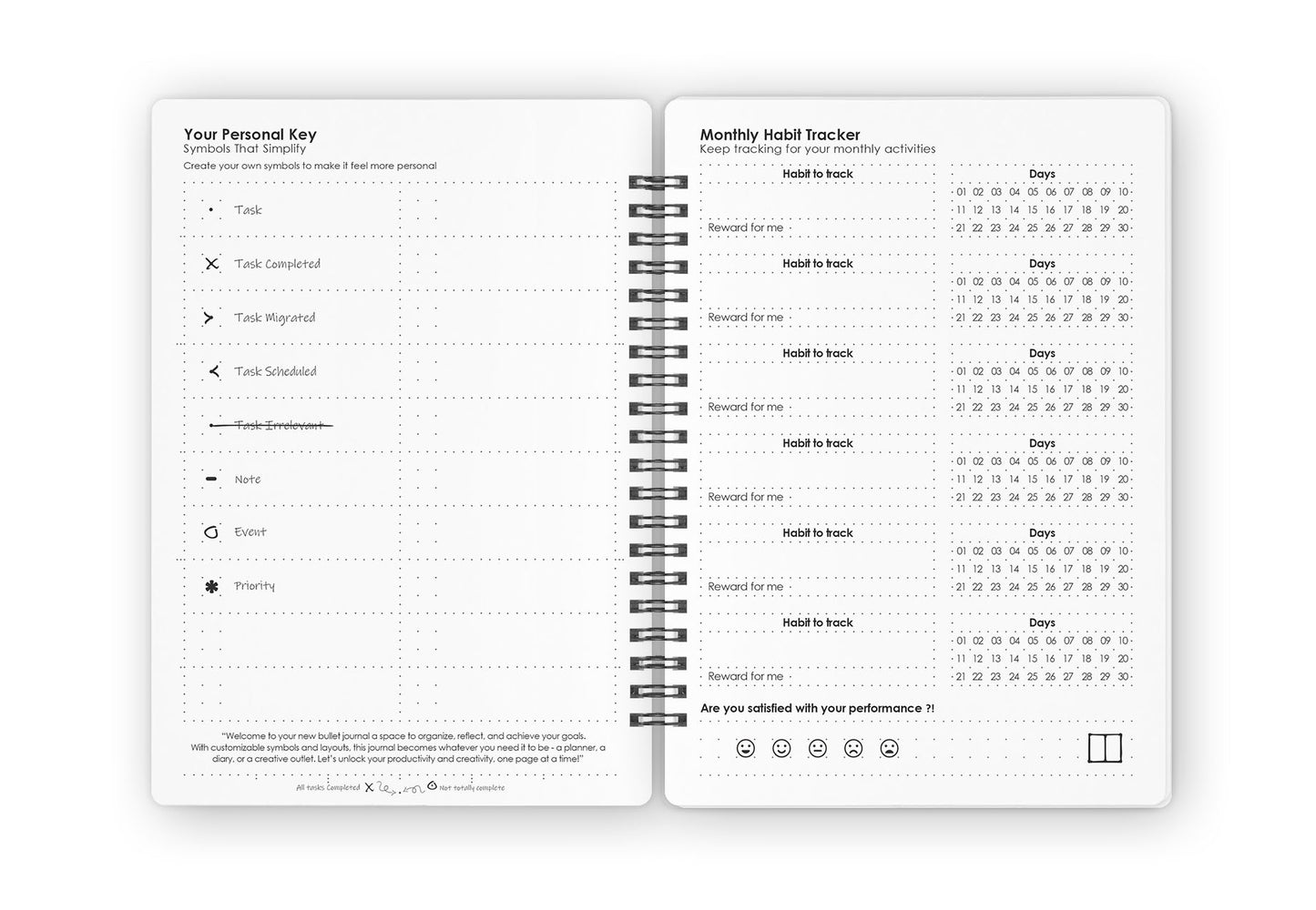 Bullet Journal . Journaling . Dotted Paper . Dots