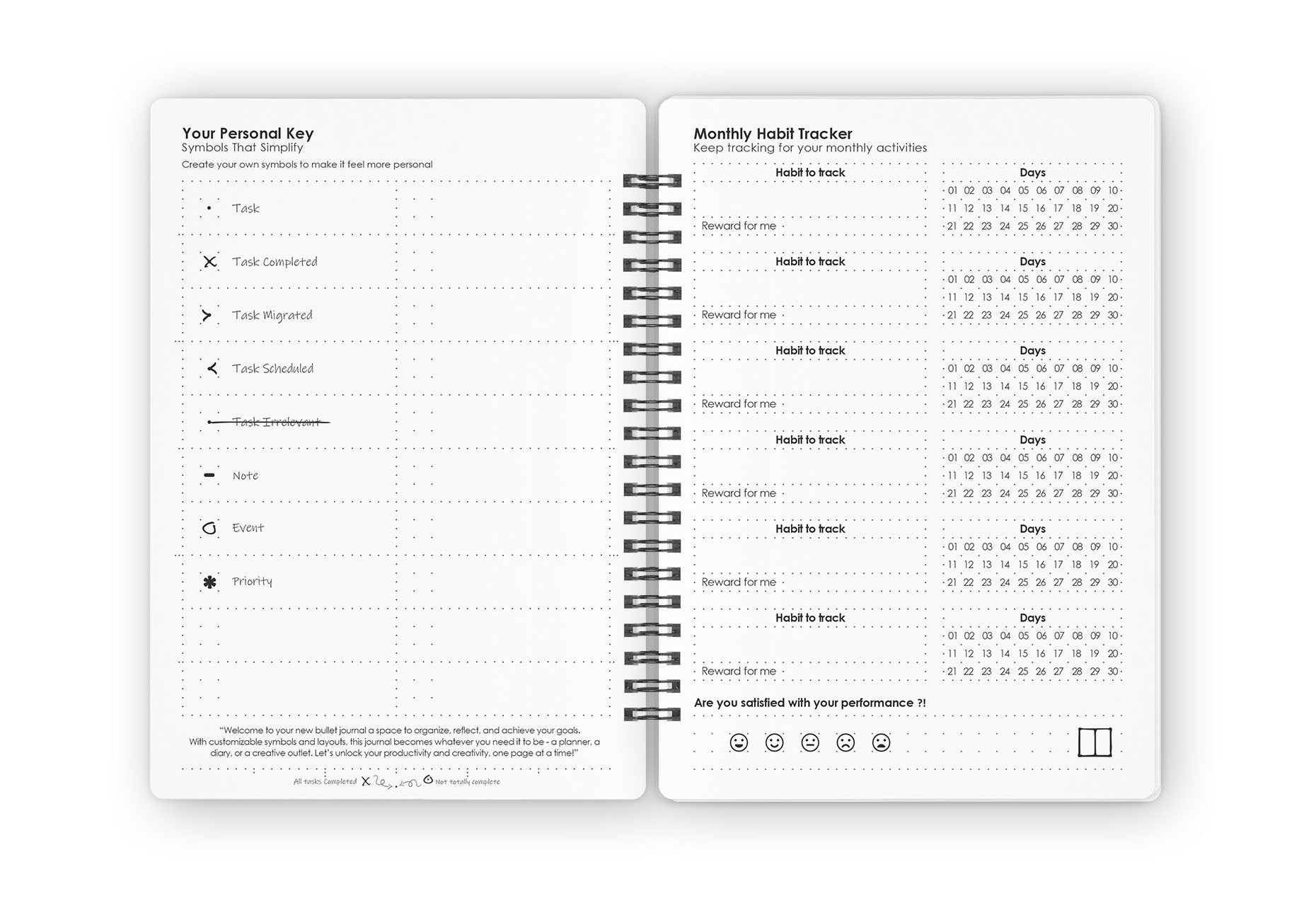 Bullet Journal . Journaling . Dotted Paper . Dots