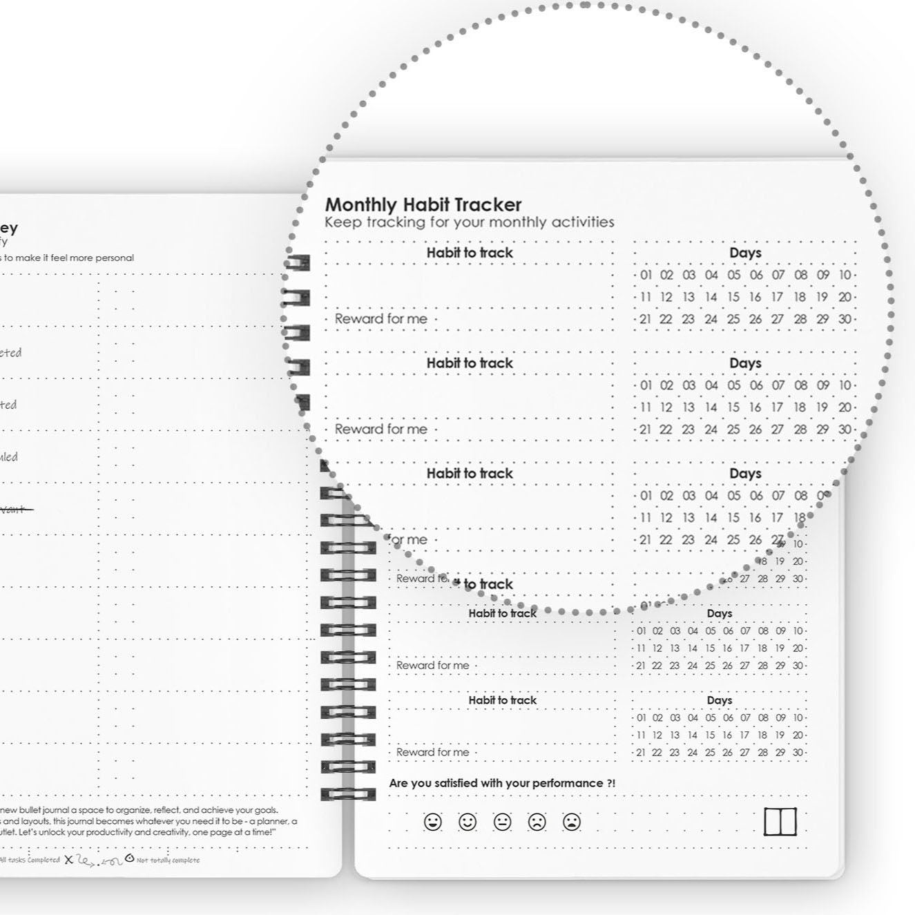 Bullet Journal . Journaling . Dotted Paper . Dots