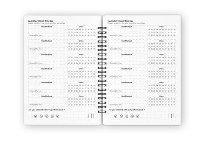 Lined Notebook | 20 X 14 cm | 160 pages | Grey