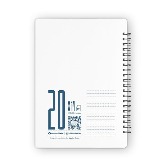 Lined Notebook | 20 X 14 cm | 160 pages | Blue