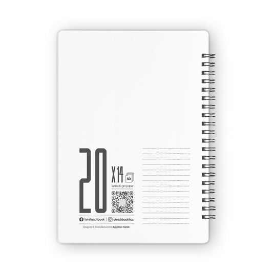 Lined Notebook | 20 X 14 cm | 160 pages | Grey