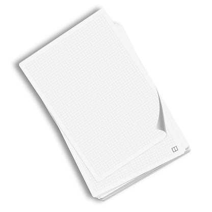 Paper Pack - 28 X 20 cm - 100 Sheets - (120 gm Grid White Paper)