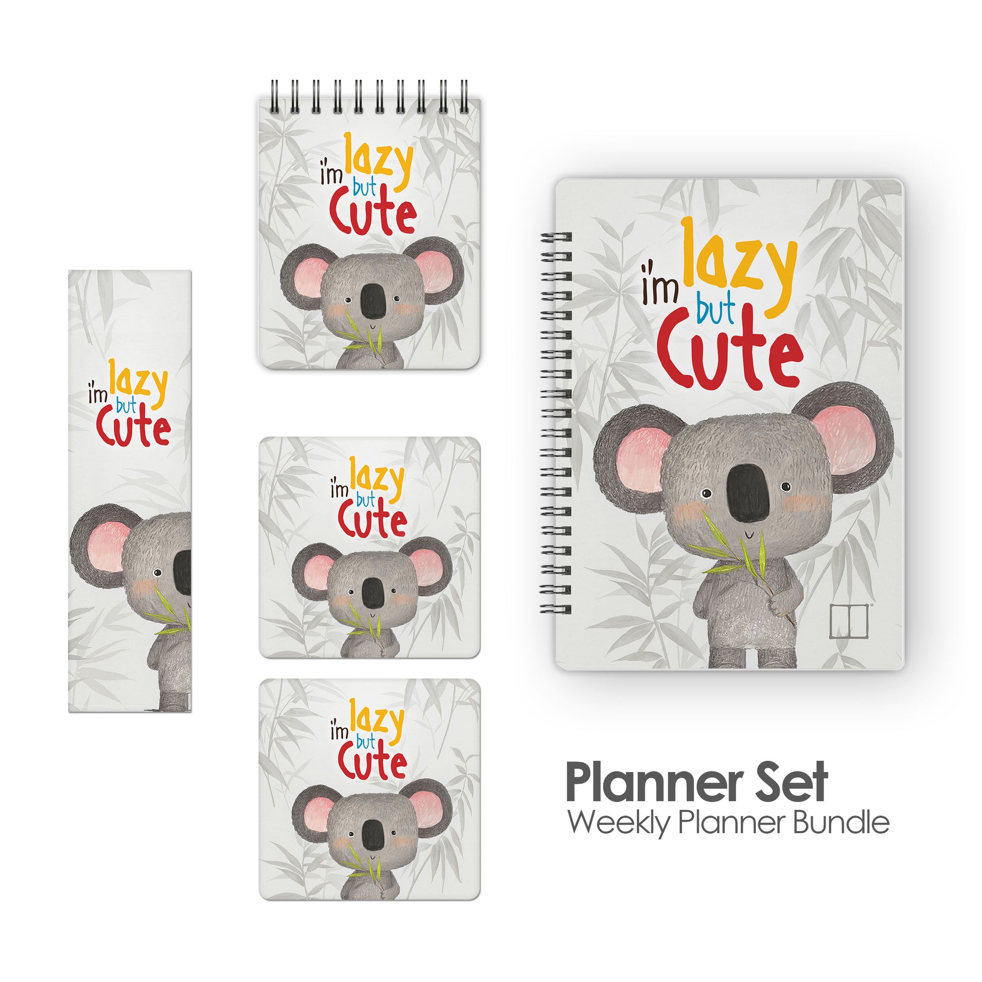 Planner Set | 20 X 14 cm - Lazy Koala