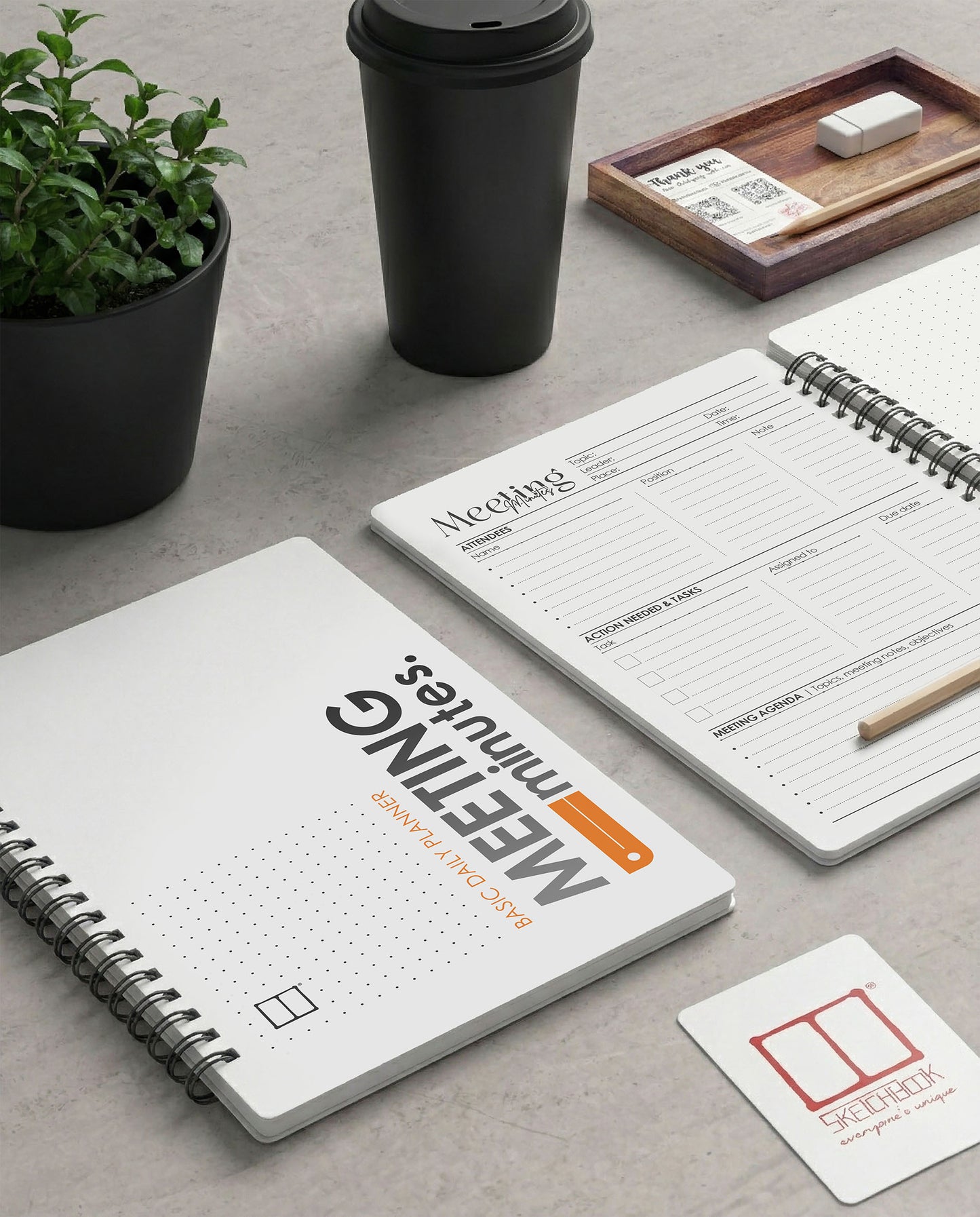 Meeting minutes notebook for business meetings Egypt
