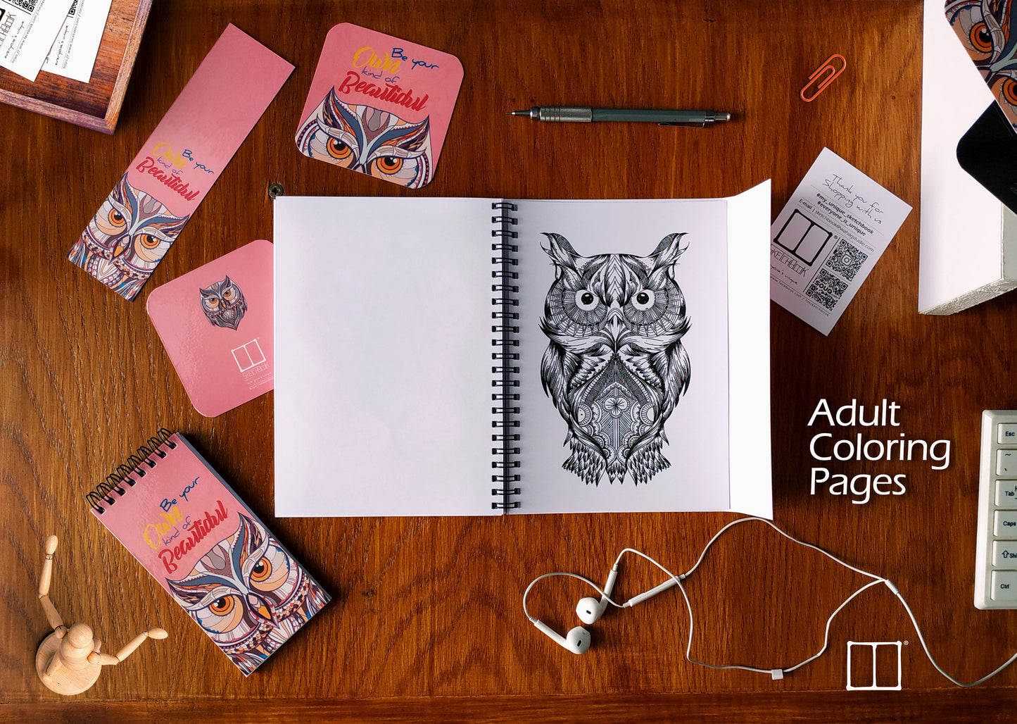 Planner Set | 20 X 14 cm - Owl - from SketchBook Stationery