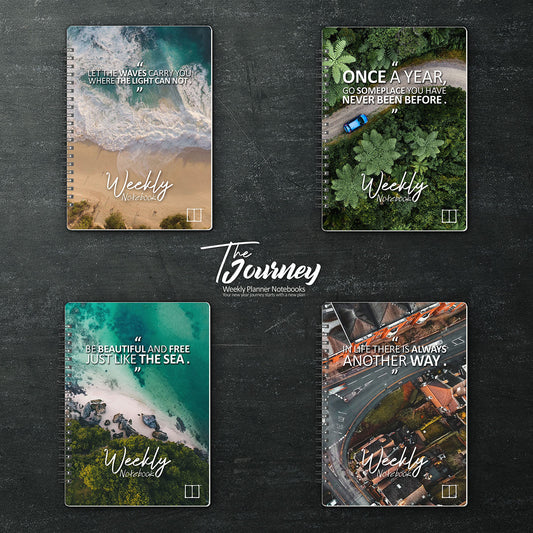 Weekly Planner Notebook | The Journey - (Bundle of 4) - from SketchBook Stationery