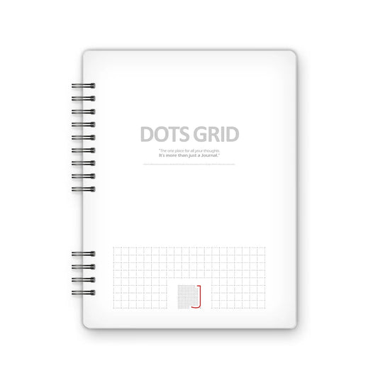 Dots Grid - 18X14 cm - 75 Sheets | White - from Journals