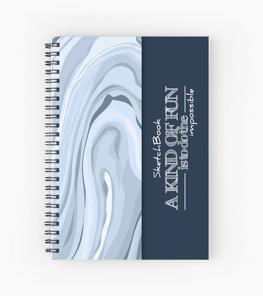 Sketchbook | 20 X 14 cm - (Half Cover) - Blue - from SketchBook Stationery