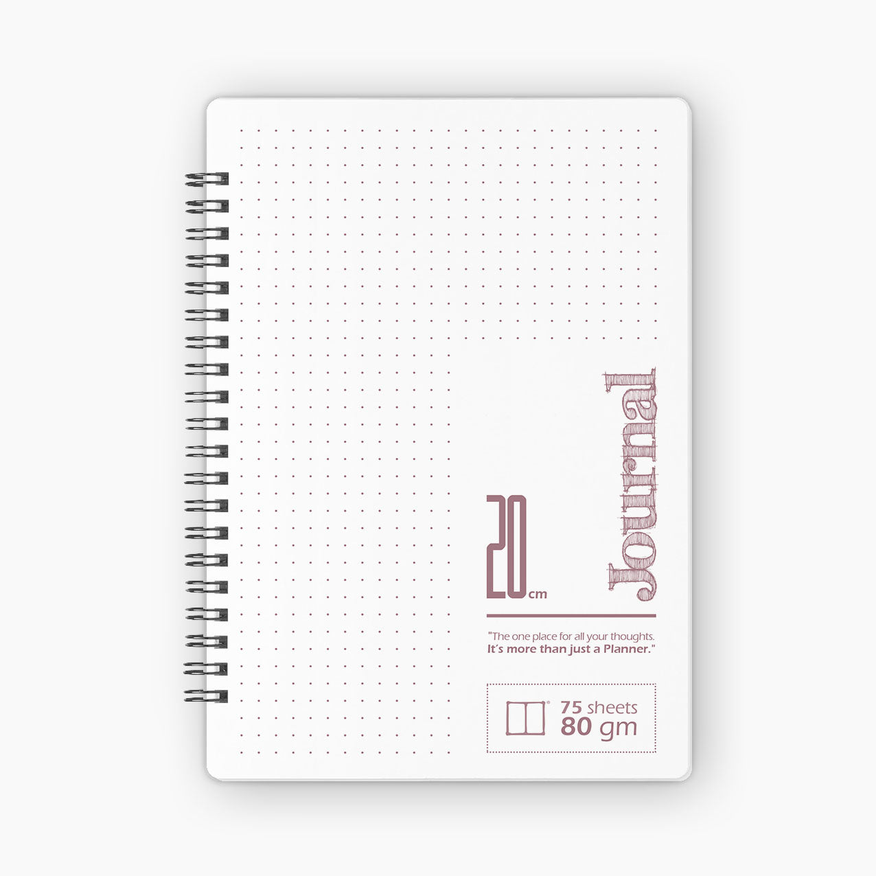 Journal | 20 X 14 cm - White (Pinkish) - from SketchBook Stationery