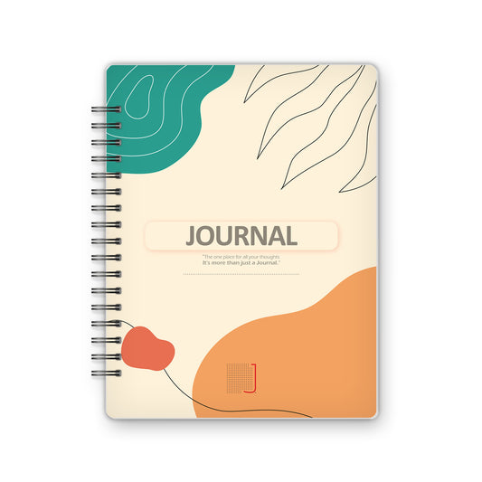 Journal - 18X14 cm - 75 Sheets | Minimal Leaf 03 - from Journals