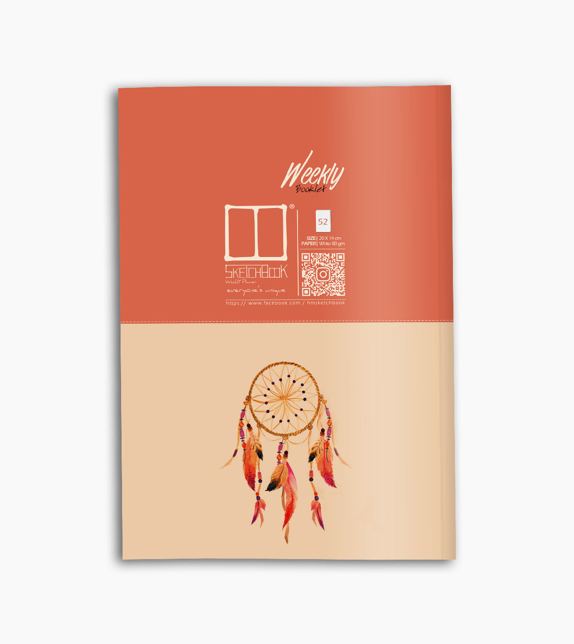 Weekly Planner Booklet | 20 X 14 cm - Dream Catcher - from SketchBook Stationery