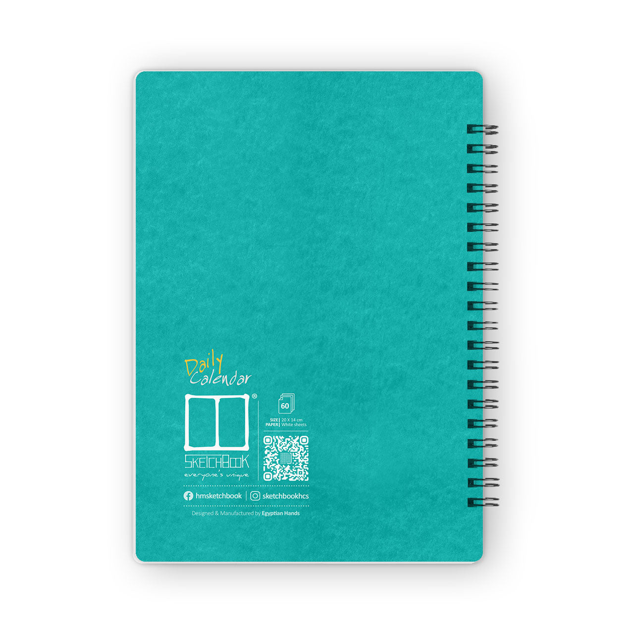 Daily Calendar Planner (60 Days) | 20 X 14 cm - Memories Blue (New) - from SketchBook Stationery