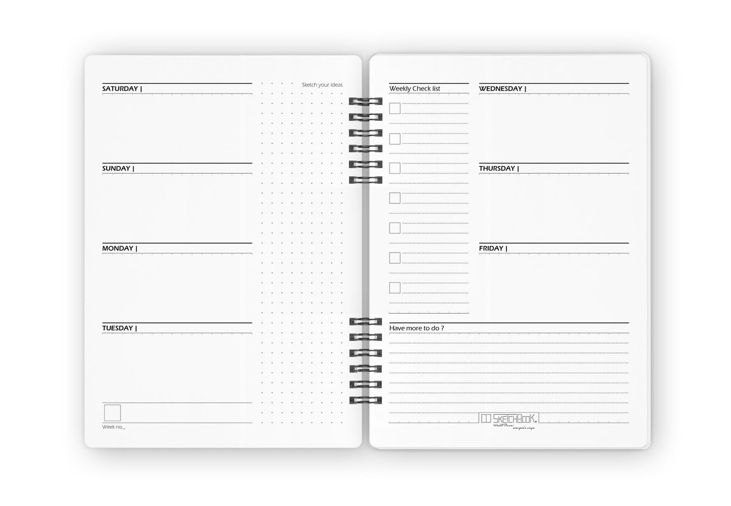 Seasons Planner | Weekly Journal Planner - (Summer) - from SketchBook Stationery