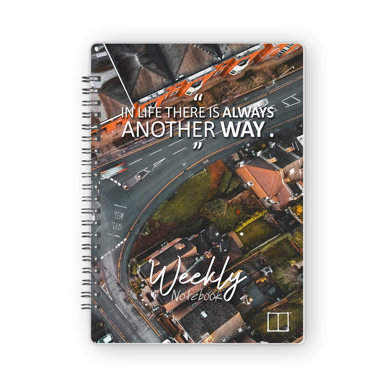 Weekly Planner Notebook  | 20 X 14 cm - (52 Weeks + 50 Lined Pages) - (The Journey Collection) - City - from SketchBook Stationery